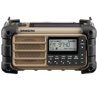 Mira gato Culo Radio de emergencia Sangean MMR-99 Desert Tan - Radio - Los mejores precios  | Fnac