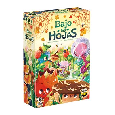 Juego de mesa bajo las hojas