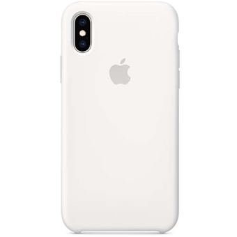 Funda Apple Silicone Case Blanco para iPhone Xs