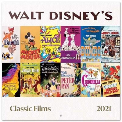 Calendario de pared Erik 2021 Disney Classic Films