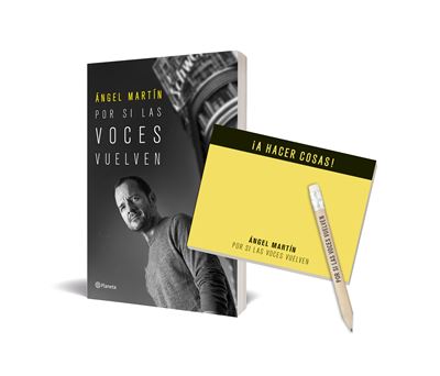 Pack Por si las voces vuelven + Bloc de post-it y lápiz - Ángel Martín -5%  en libros