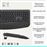 Combo teclado + Ratón inalámbrico Logitech MK880 Comfort Grafito