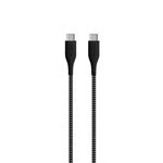 Cable Puro Fabric USB-C Negro 1,2 m