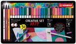 Caja De Metal Stabilo Creative Set Arty Con 30 Rotuladores