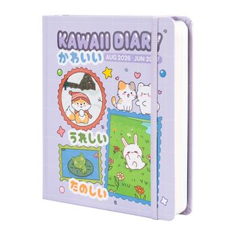 Agenda Escolar Erik 2026/2027 Día página M con lomo 11 Meses Kawaii - 1