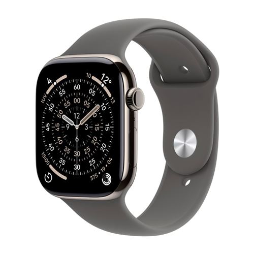 Apple Watch Series 11 Gps + Cellular 46mm Caja Titanio Natural Y Correa Deportiva Gris Piedra - Talla M/l