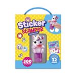 Set Sticker Stamper Unicornios