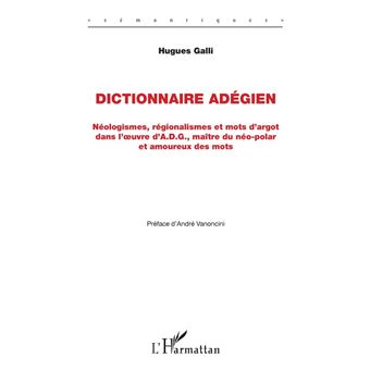Dictionnaire Adégien - 1
