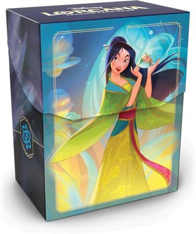 Disney lorcana fabled deck box mulan considerate diplomat)