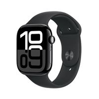 Apple Watch Series 10 GPS + Cellular 42mm Caja Aluminio Negro azabache y Correa deportiva Negra - Talla S/M