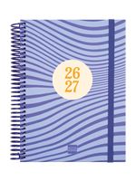 Agenda Escolar Finocam Diva Sep 2026 - Jun 2027 4º - 155x212 Mm 1 Día Página Olas Español