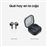 Auriculares Noise Cancelling Samsung Galaxy Buds4 True Wireless Negro