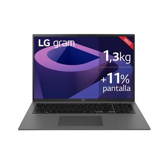 Portátil LG Gram 17Z90Q-G.AA76B Intel i7-1260P/16/512/XE/W11 17'' WQXGA EVO