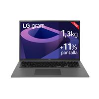 Portátil LG Gram 17Z90Q-G.AA76B Intel Core i7-1260P EVO, 16GB RAM, 512 GB SSD, Intel Iris Xe, Windows 11 Home, 17'' WQXGA