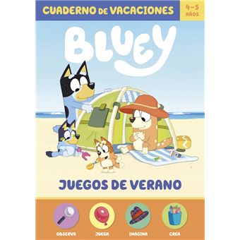 Bluey 4 5 Años Cuaderno De Vacaciones Juegos De Verano