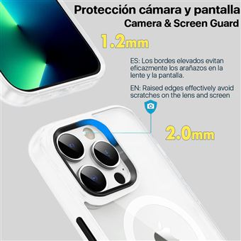 Funda 4-ok Protek + Protector de pantalla Cristal templado para iPhone 15  Plus - Funda para teléfono móvil