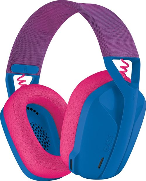 Headset gaming Logitech G435 Lightspeed Azul/Rosa