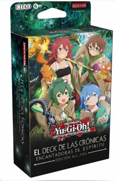 Yu gi oh! deck las crónicas: encantadoras de espíritus. Edición all-foil