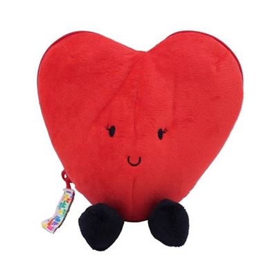Peluche 2 en 1 flipetz - corazón y flor - rojo nature et decouvertes