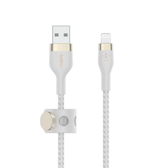 Cable Belkin Boost Charge Pro Flex USB-A Lightning Blanco 2 m