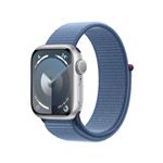 Apple Watch S9 GPS 41mm Caja de aluminio Plata y correa Loop deportiva Azul invierno