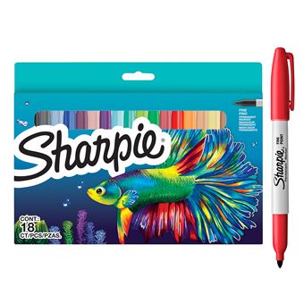 Sharpie Rotuladores Permanentes | Punta Fina | Colores Surtidos | Juego