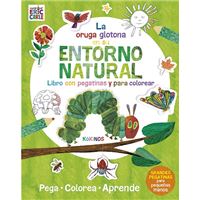 La pequeña oruga glotona en su entorno natural
