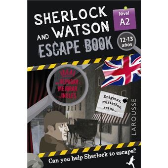 Sherlock & Watson. Escape book para repasar inglés. 12-13 años