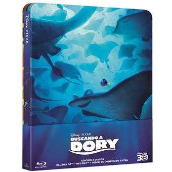 Buscando a Dory - Steelbook Blu-Ray + Blu-Ray 3D - 1