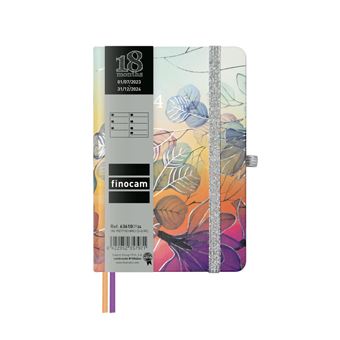 Agenda 2023/2024 A6 Finocam Mínimal M3 semana vista horizontal 18 meses Internacional Pretty - 1