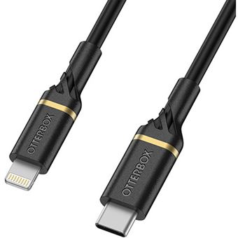 Cable rápido Otterbox Lightning a USB-C Negro 1 m