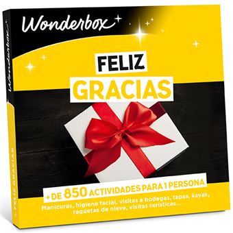 Torrente playa Tamano relativo Caja regalo Wonderbox Happy feliz gracias - -5% en libros | FNAC