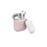 Funda de silicona Puro Rosa + tapa blanco para Apple Airpods_0