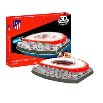 acelerador Representación Respectivamente Estadio 3D Wanda Metropolitano con luz - Puzzle 3D - Comprar en Fnac