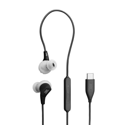 Auriculares Deportivos Jbl Endurance Run 3 Usb-c Negro Y Gris
