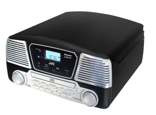 Tocadiscos Bluetooth CD JVC RD-F327B Negro - Plato Tocadiscos - Los mejores  precios