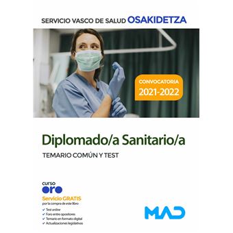 Diplomado/A Sanitario/A De Osakidetza-Servicio Vasco De Salud. Temario Común Y Test - 1