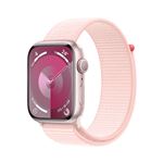 Apple Watch S9 GPS 41mm Caja de aluminio Rosa claro y correa Loop deportiva Rosa claro