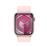 Apple Watch S9 GPS 41mm Caja de aluminio Rosa claro y correa Loop deportiva Rosa claro