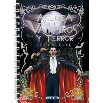 Agenda escolar permanente - vampiros y terror