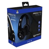 Auriculares Gaming 4Gamers PRO4-70 negros PS4