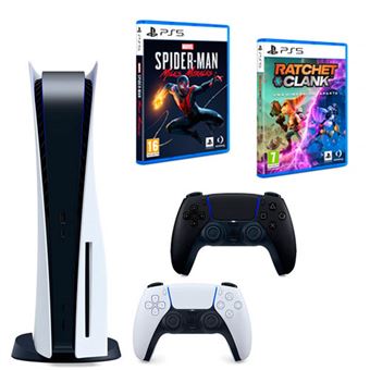 Consola PS5 + Ratchet&clanck + Marvel´s Spider-Man Miles Morales + Dualsense