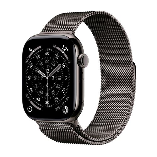 Apple Watch Series 11 Gps + Cellular 46mm Caja Titanio Pizarra Y Correa Milanese Loop Pizarra - Talla M/l