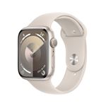 Apple Watch S9 GPS 45mm Caja de aluminio Blanco estrella y correa deportiva Blanco estrella - Talla S/M