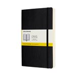 Cuaderno Moleskine Classic Versión Expanded Cuadros Tapa Blanda Negro
