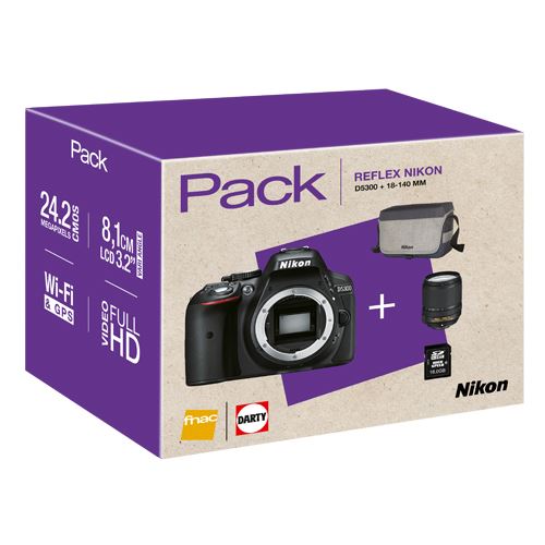 Cámara Réflex Nikon D5300 + 18-140 mm VR Pack - Cámaras Fotos Réflex - Compra al mejor precio |