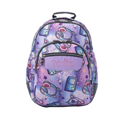 Totto Mochila Morado Meowsical Rayol Mochilas escolares Los