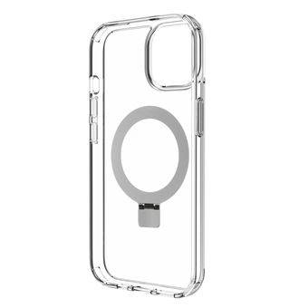 Funda Muvit Recycletek MagSafe + Soporte Transparente para iPhone 15 