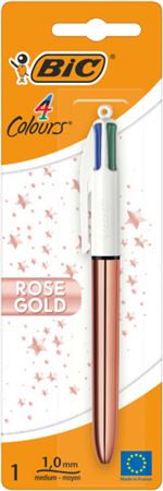 Bolígrafo Bic 4 Colores Rose Gold