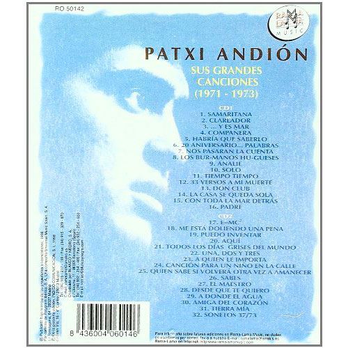 Sus Grandes Canciones - 2 CD - Patxi Andión - Disco | Fnac